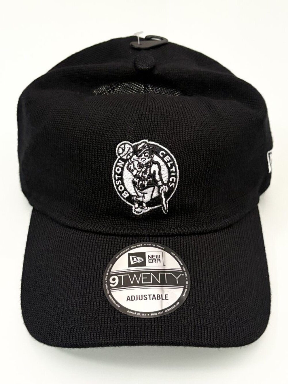 New Era Boston Celtics 9TWENTY Merino Wool Black Strapback Adjustable Hat NWT